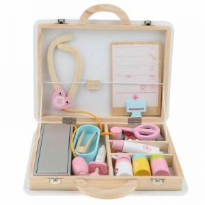 MAR kids store  العاب اطفال خشبيه kids toys Baby's Doctor Nurse Toys Imitation Games Child Wooden Tools Role Play Accessory
