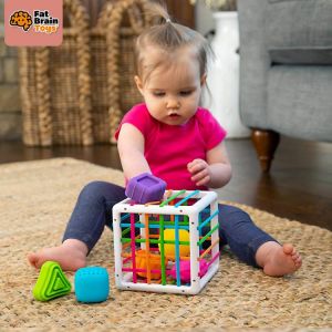 MAR kids store ألعاب تعليميه ومونتيسوري وأخرى  montessori & educational toy Fat Brain Toys InnyBin Shape Sorting Game Baby Montessori  Learning Educational Toys For Children Bebe Birth Inny 0 12 Months