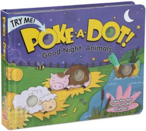 Melissa & Doug Children's Book - Poke-a-Dot: Goodnight, Animals (Board Book with Buttons to Pop)