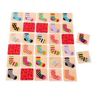 MAR kids store ألعاب تعليميه ومونتيسوري وأخرى  montessori & educational toy Bigjigs Toys Wooden Sock Memo Memory Observation Game Play Set