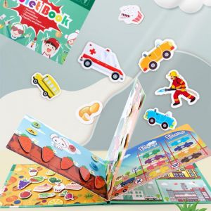 MAR kids store قصص أطفال وكتب أنشطهkids story Montessori Velcro Quiet Book My First Busy Book Animal Fruit Numbers Matching Game DIY Puzzle Educational Toys For Kids Children
